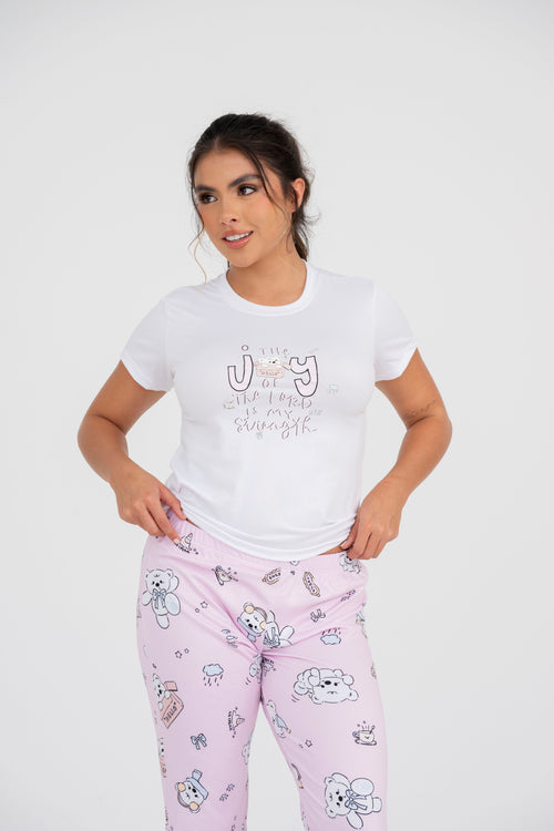 BS-188 PANTALON ESTAMPADO OSOS Y CONOS BASICA