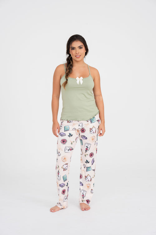 BS-182 PANTALON ESTAMPADO LA BELLA Y LA BESTIA JUANITA