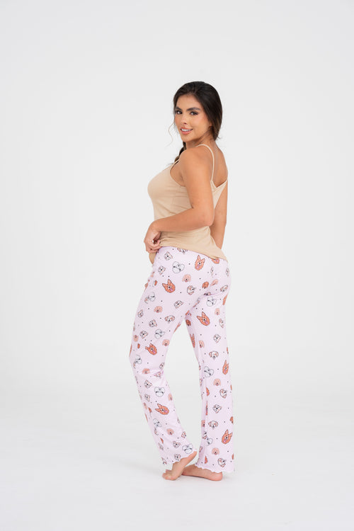 BS-183 PANTALON ESTAMPADO PERRITOS CRESPOS JUANITA