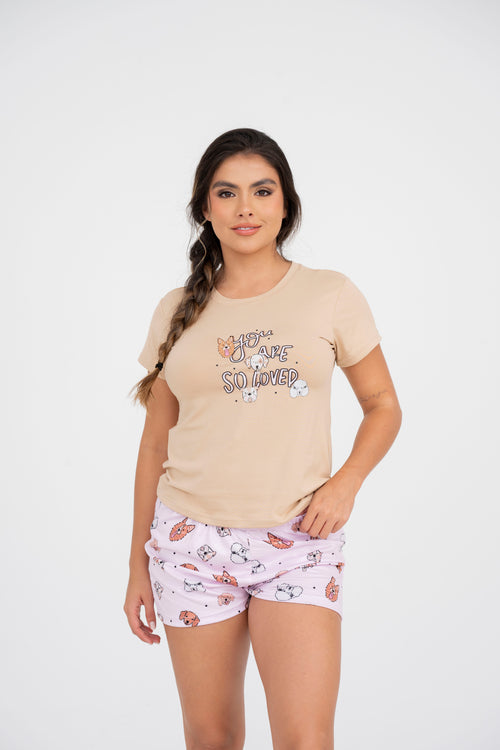 BS-194 SHORT ESTAMPADO PERRITOS CRESPOS BASICA