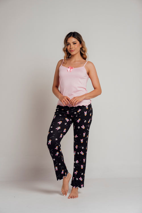 BS-157 PANTALON Y JUANITA ESTAMPADO PATA DEISY