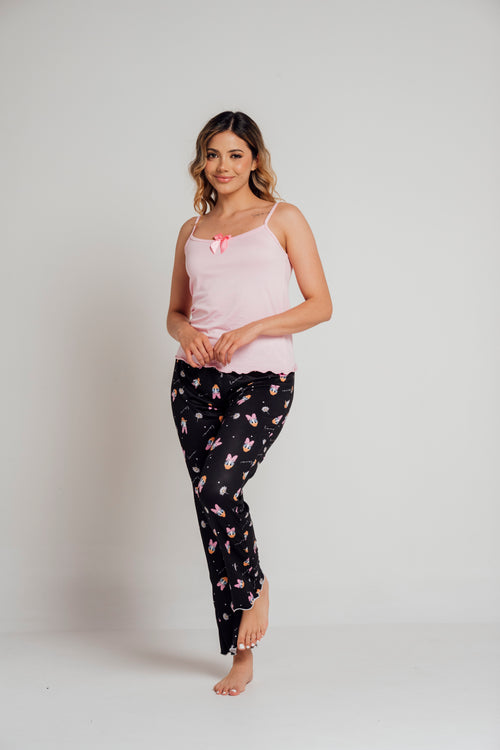 BS-157 PANTALON Y JUANITA ESTAMPADO PATA DEISY