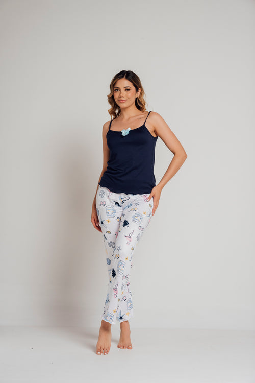 BS-153 PANTALON Y JUANITA ESTAMPADO VIAJES