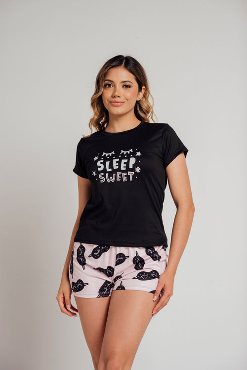 BS-178 SHORT Y BASICA ESTAMPADO ANTIFAZ