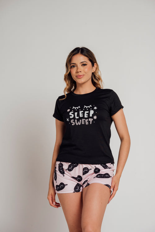 BS-178 SHORT Y BASICA ESTAMPADO ANTIFAZ