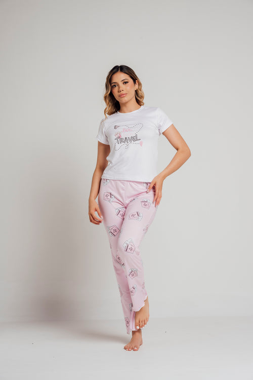 BS-163 PANTALON Y BASICA ESTAMPADO PASAPORTES