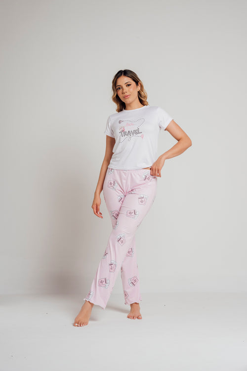 BS-163 PANTALON Y BASICA ESTAMPADO PASAPORTES