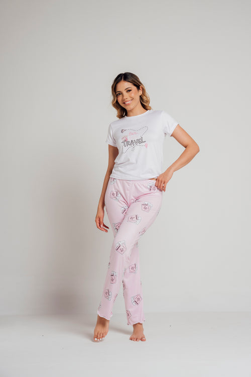 BS-163 PANTALON Y BASICA ESTAMPADO PASAPORTES