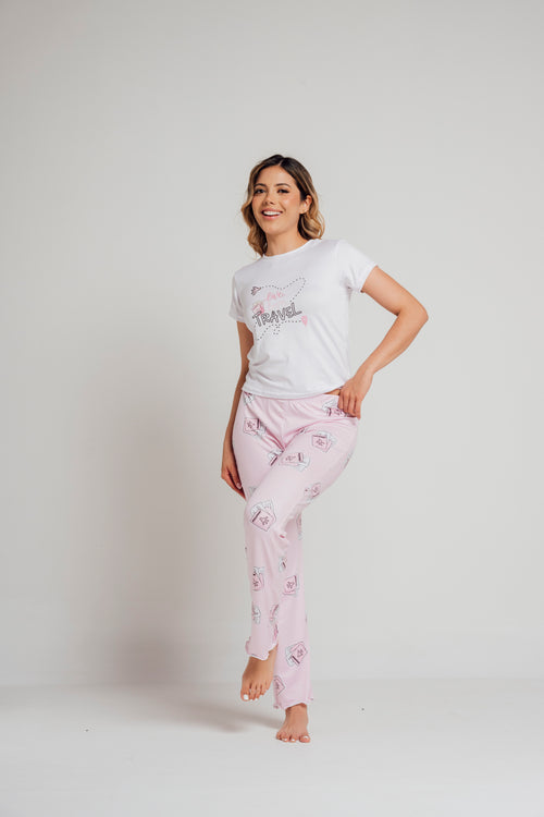 BS-163 PANTALON Y BASICA ESTAMPADO PASAPORTES