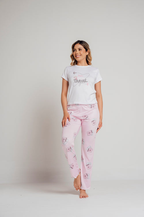 BS-163 PANTALON Y BASICA ESTAMPADO PASAPORTES